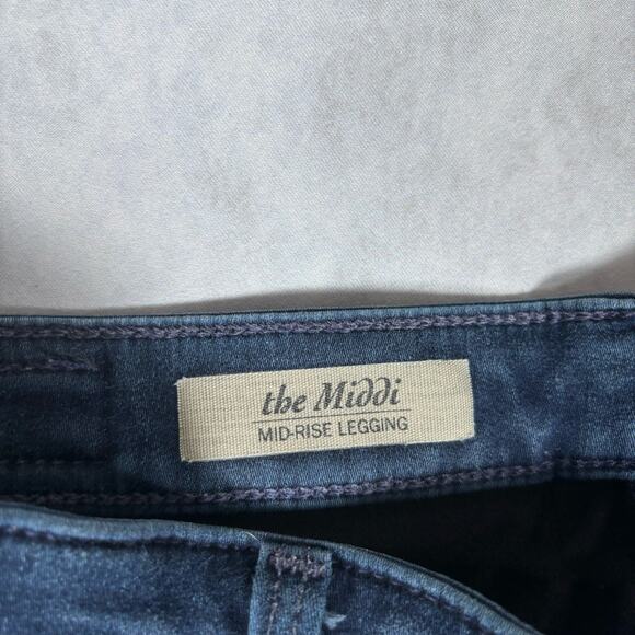 ADRIANO GOLDSCHMIED Womens 30RThe Middi Mid-Rise Legging  Made in USA Jeans - Picture 2 of 11